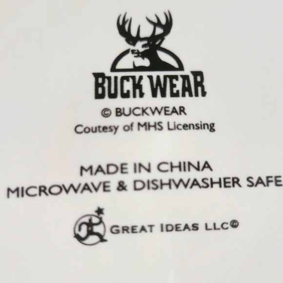 1 Vtg Buck Wear Dinner Plate MHS Great Ideas White Tail Deer Buck Hunting Cabin - Picture 4 of 4